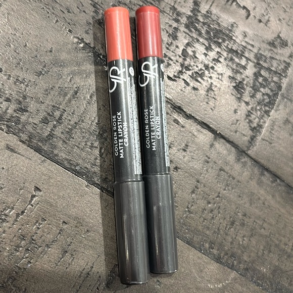 New! CELESTY Golden Rose matte lipstick crayon lot #21 & 27 - Picture 1 of 2